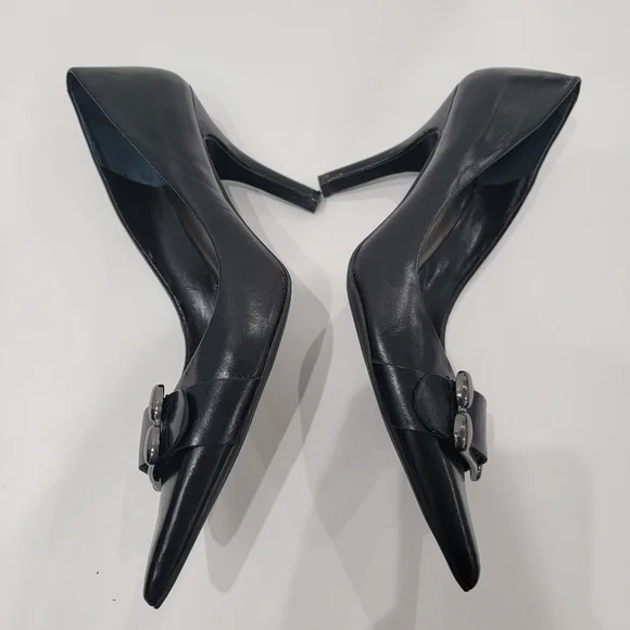 Nine West Black Women's Heels Size 8.5 - Picture 6 of 10